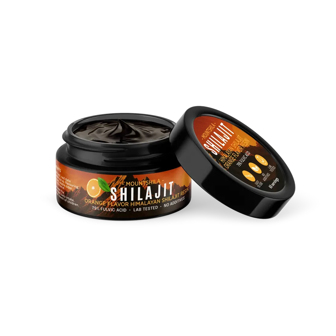 Jar of Shilajit Orange resin